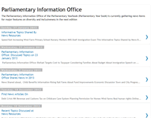 Tablet Screenshot of parliamentaryinformationoffice.blogspot.com