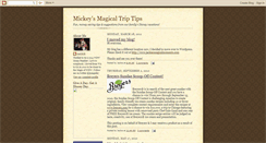 Desktop Screenshot of mickeysmagicaltriptips.blogspot.com