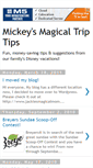 Mobile Screenshot of mickeysmagicaltriptips.blogspot.com