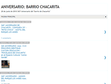 Tablet Screenshot of aniversariodechacarita.blogspot.com