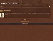 Tablet Screenshot of baroquedance.blogspot.com