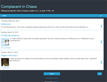 Tablet Screenshot of complacentinchaos.blogspot.com