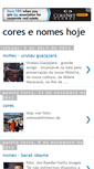 Mobile Screenshot of coresenomeshoje.blogspot.com