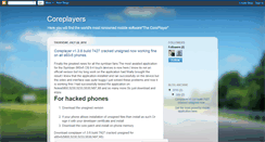 Desktop Screenshot of coreplayers.blogspot.com