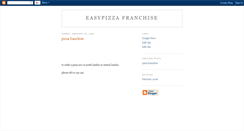 Desktop Screenshot of easypizzafranchise.blogspot.com