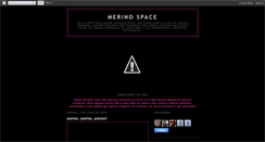 Desktop Screenshot of merinospace.blogspot.com