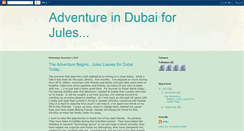 Desktop Screenshot of julesadventureindubai.blogspot.com