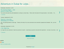 Tablet Screenshot of julesadventureindubai.blogspot.com