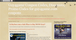 Desktop Screenshot of guy4gamecoupon.blogspot.com