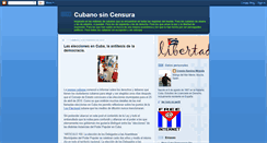 Desktop Screenshot of cubanosincensura.blogspot.com