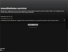 Tablet Screenshot of mesothelioma-survivor-sl.blogspot.com