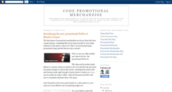 Desktop Screenshot of codepromotionalmerchandise.blogspot.com