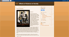 Desktop Screenshot of effectsofviolenceonsociety.blogspot.com