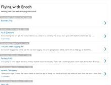 Tablet Screenshot of flyingwithenoch.blogspot.com
