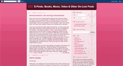Desktop Screenshot of e-finds.blogspot.com