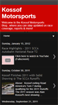 Mobile Screenshot of kossofmotorsports.blogspot.com
