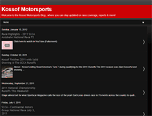 Tablet Screenshot of kossofmotorsports.blogspot.com