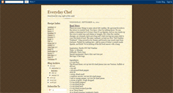 Desktop Screenshot of everydaychef.blogspot.com