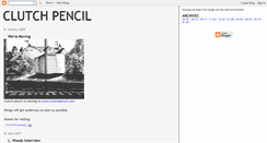 Desktop Screenshot of clutchpencil.blogspot.com