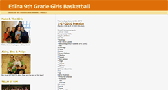 Desktop Screenshot of edina9thgradegirlsbasketball.blogspot.com