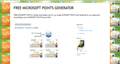 Desktop Screenshot of free-microsoft-points-generator-2013.blogspot.com