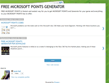 Tablet Screenshot of free-microsoft-points-generator-2013.blogspot.com