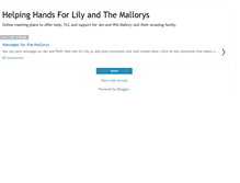 Tablet Screenshot of helpinghandsforthemallorys.blogspot.com