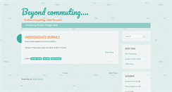 Desktop Screenshot of beyondcommuting.blogspot.com