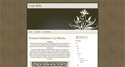 Desktop Screenshot of cettebelle.blogspot.com