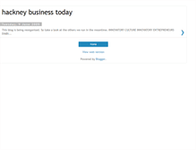 Tablet Screenshot of hackneybusinesstoday.blogspot.com