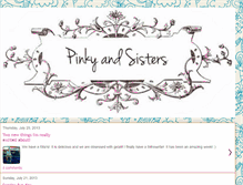 Tablet Screenshot of 2pinkysisters.blogspot.com