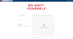 Desktop Screenshot of do-knit-yourself.blogspot.com