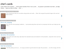 Tablet Screenshot of cherscards.blogspot.com