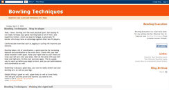 Desktop Screenshot of bowlingtechniques.blogspot.com