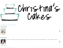 Tablet Screenshot of christinamillerscakes.blogspot.com