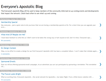 Tablet Screenshot of everyonesapostolic.blogspot.com