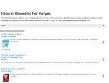 Tablet Screenshot of naturalremediesforherpes.blogspot.com