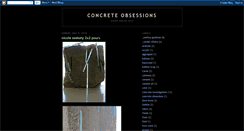 Desktop Screenshot of concreteobsessions.blogspot.com