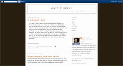 Desktop Screenshot of mattdionne.blogspot.com