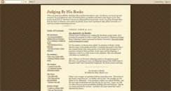 Desktop Screenshot of judgingbyhisbooks.blogspot.com