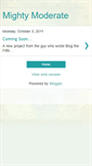 Mobile Screenshot of mightymoderate.blogspot.com