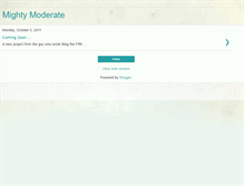 Tablet Screenshot of mightymoderate.blogspot.com