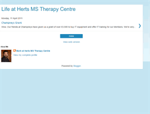 Tablet Screenshot of lifeathertsmstherapycentre.blogspot.com