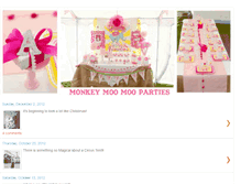 Tablet Screenshot of monkeymoomooparties.blogspot.com