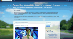 Desktop Screenshot of ensamblemantenimiento.blogspot.com