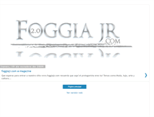 Tablet Screenshot of foggiajr.blogspot.com