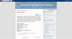 Desktop Screenshot of gobiernodetoledo.blogspot.com