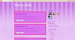 Desktop Screenshot of mariajuliazz.blogspot.com