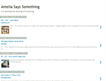 Tablet Screenshot of amelia-says-something.blogspot.com