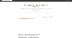 Desktop Screenshot of online-profit-strategies.blogspot.com